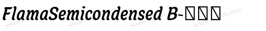 FlamaSemicondensed B字体转换